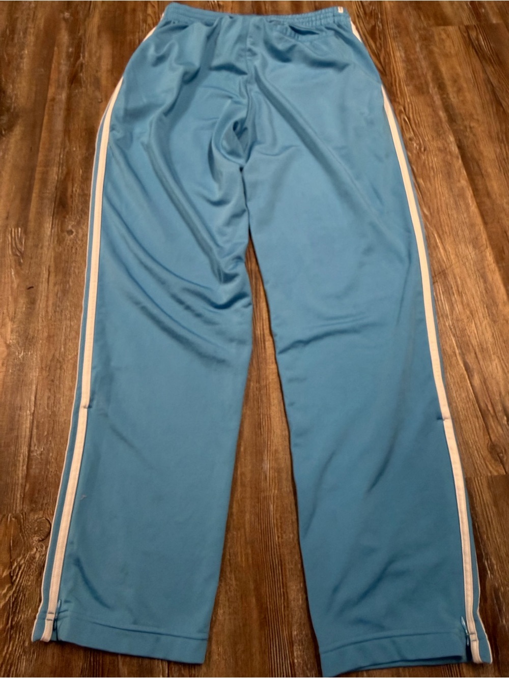 Y2K Adidas blue track pants with white stripes, size L - Picture 5 of 6